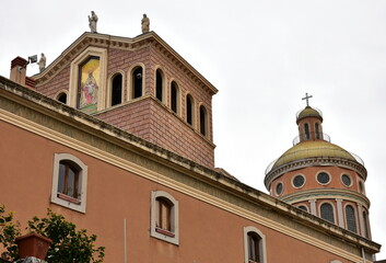 Fototapeta na wymiar pilgrimage place and church Madonna Nera di Tindari near village Patti,Sicily