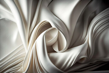 white silk fabric background