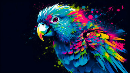 Generative AI Fullcolor Parrot