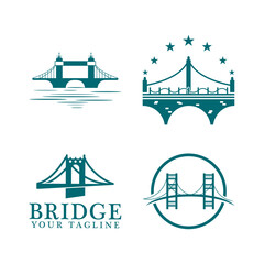 Bridge logo template vector icon