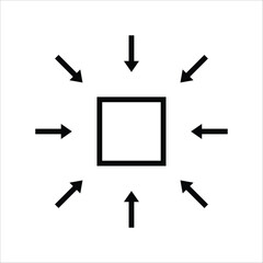 Maximize icon. Scale vector icon. Resize flat sign design. Move symbol pictogram. UX UI icon