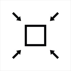 Maximize icon. Scale vector icon. Resize flat sign design. Move symbol pictogram. UX UI icon