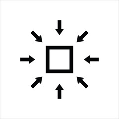 Maximize icon. Scale vector icon. Resize flat sign design. Move symbol pictogram. UX UI icon