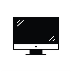 Monitor vector icon. Screen flat sign design. TV pictogram symbol. Television vector icon. UX UI icon