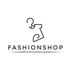 Clothes hanger minimalist for logo design vector