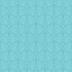 Seamless texture with floral arabic ornament. Vector vintage pattern. Oriental design for textile and cloth