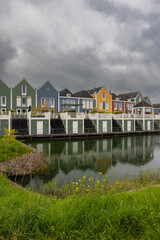 Fototapeta na wymiar Modern residential architecture in Houten, The Netherlands