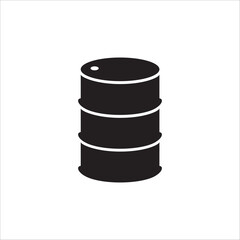 Oil barrel vector icon. Crude oil flat sign design. Oil can symbol pictogram. UX UI icon