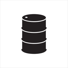 Oil barrel vector icon. Crude oil flat sign design. Oil can symbol pictogram. UX UI icon