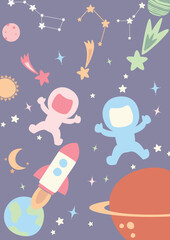 seamless pattern with space