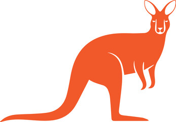 vector kangaroo animal drawing