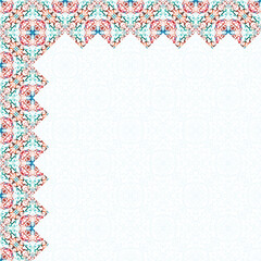Islamic arabic abstract ornamental banner with geometric pattern and decorative ornament 