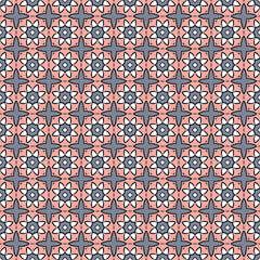 Seamless Mandala Classic Antique Shape Tile Template Luxury Print Beautiful Fashion Modern Decorative Geometric Backdrop Texture Fabric Design Retro Art Wallpaper Textile Background Pattern.