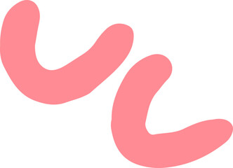 Hand Drawn Cute Cartoony Expression Sign Doodle Line Vector