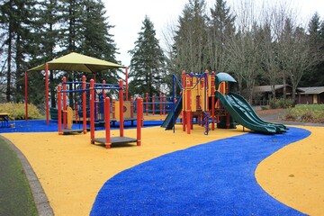 A new playground. Portland.   USA.