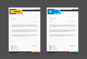 Obraz premium Modern Letterhead vector template