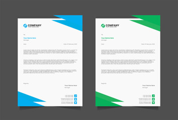 Obraz premium Modern Letterhead vector template