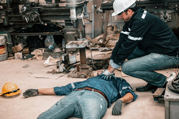 The fatal accident was a heart attack to become unconscious and unresponsive suffered by the...