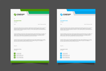 Obraz premium Modern Letterhead vector template