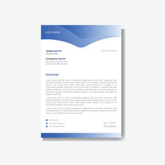 Abstract Letterhead Design Modern Business Letterhead Design Template