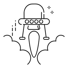 Mysterious flying object, can be your icon collection