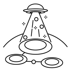 Mysterious flying object, can be your icon collection