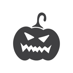 Pumpkin icon. Halloween pumpkin vector flat sign design. Pumpkin pictogram symbol. Halloween symbol. UX UI icon