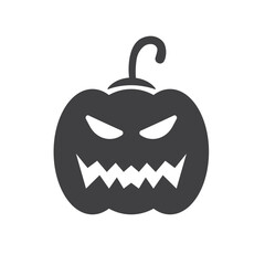 Pumpkin icon. Halloween pumpkin vector flat sign design. Pumpkin pictogram symbol. Halloween symbol. UX UI icon