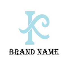 Free vector letter K colorful logo in your company