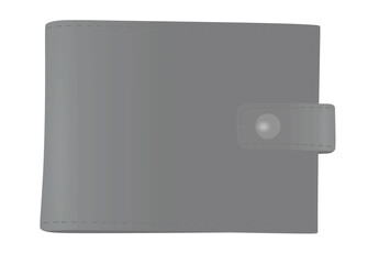 Male grey wallet. vector illustration