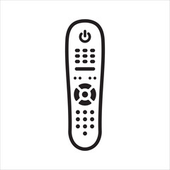 Remote controller vector icon. Remote control flat sign design. TV Television remote controller symbol pictogram. UX UI icon