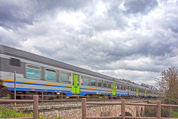 Fototapeta premium In transito tra le nuvole .....