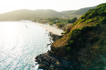 View koh sak island and Koh Larn island Pattaya Chon Buri Thailand
