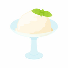 いろんな種類のカラフルなアイスクリーム