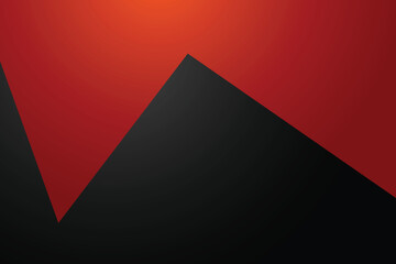 Geometric background. The original background is red and black. Flat. Vector illustration