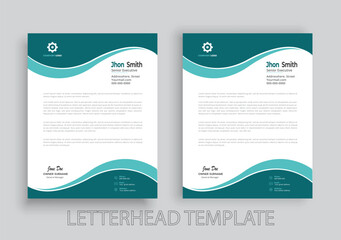 Modern Creative & Clean business style letterhead design of your corporate project for print with vector & illustration.  