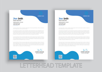 Modern Creative & Clean business style letterhead design of your corporate project for print with vector & illustration.  
