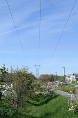 câbles électrique en ville