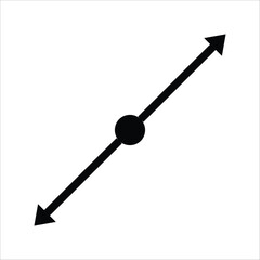 Resize vector icon. Scale flat sign design. Expand tool symbol. Maximize pictogram icon. UX UI icon