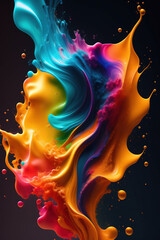 A colorful energetic blast. Creative background