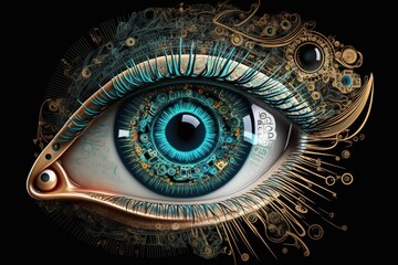 Abstract digital eye, 
