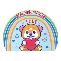 Real Man Always Love Pugs eps file