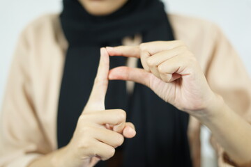 Alphabet Finger Sign For Deaf Communication