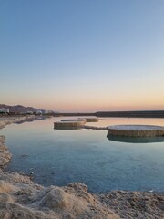Fototapeta na wymiar Sunrise Dead Sea Israel