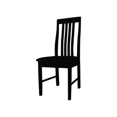 Nice Wooden Chairs Silhouette vector, Chair silhouette vector.