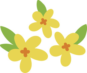 A group of flowers patterns