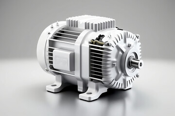 Concepto motor coche el&eacute;ctrico, energ&iacute;as limpias, sostenibilidad, transici&oacute;n de la movilidad, movilidad urbana, creado con IA generativa