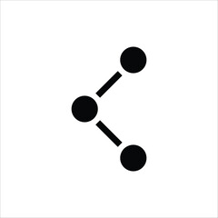 Share vector icon. Share flat sign design. Share symbol pictogram. UX UI icon