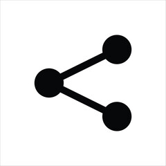 Share vector icon. Share flat sign design. Share symbol pictogram. UX UI icon