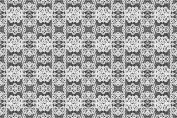 Abstract seamless pattern, seamless wallpaper, seamless background designed for use for interior, wallpaper, fabric, curtain, carpet, clothing, Batik, satin, background, illustration, Embroidery style